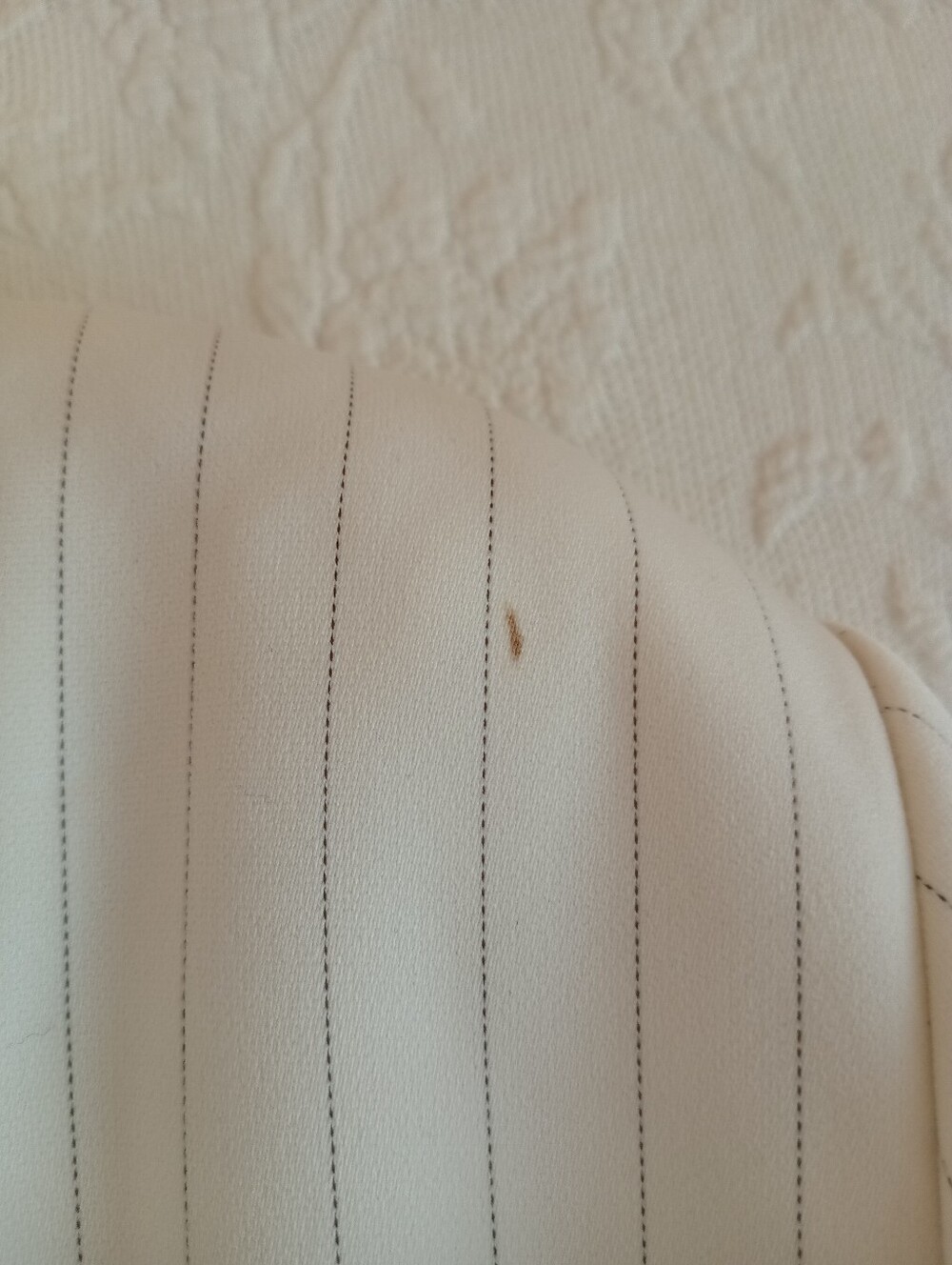Kasper White Pinstripe Blazer with Dark Buttons Femme Summer Business Work Wear - Picture 11 of 15